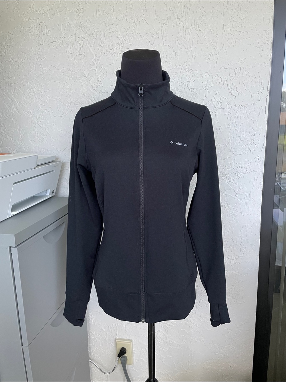 Columbia Women's Black Zip-Up Softshell Utility Jacket
